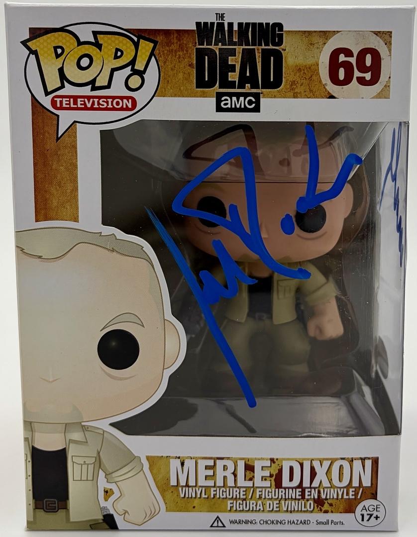 Michael Rooker signed "Merle Dixon" Funko #69 (Walking Dead) - JSA COA